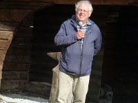 Gisle Rø har en enorm kunnskap, særdeles god hukommelse og en fremragende formidlingsevne når det gjelder Mostadmark Jernverk.   Foto Joar Tapper Brobakk
