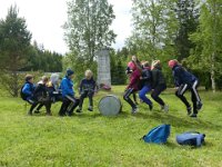 Her prøves vektstangprinsippet ut i praksis