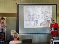 Mikael Andersson introduserer Svein Karlsen, som holdt fordrag om Armfeldt sitt hertog på Innherred