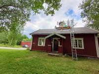 Arbeidsplattform på taket